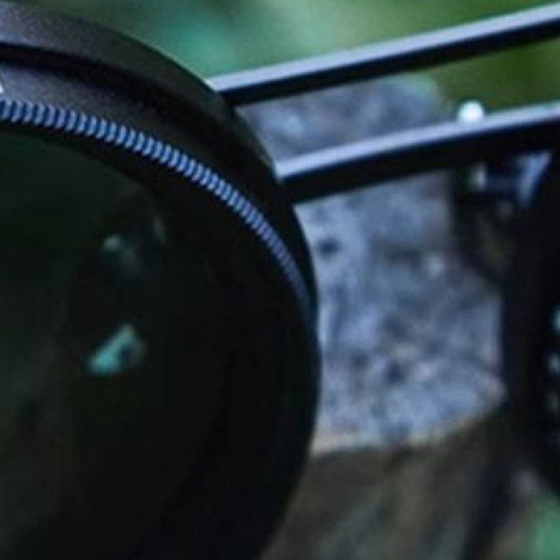 Retro Gaming Headset - Regulowane okulary przeciwsłoneczne 1-9, okrągłe, polaryzacyjne