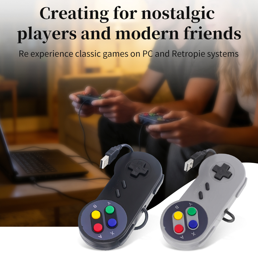 Retro Gaming Raspberry Pi 3 - Kontroler USB Retro Gamepad do PC