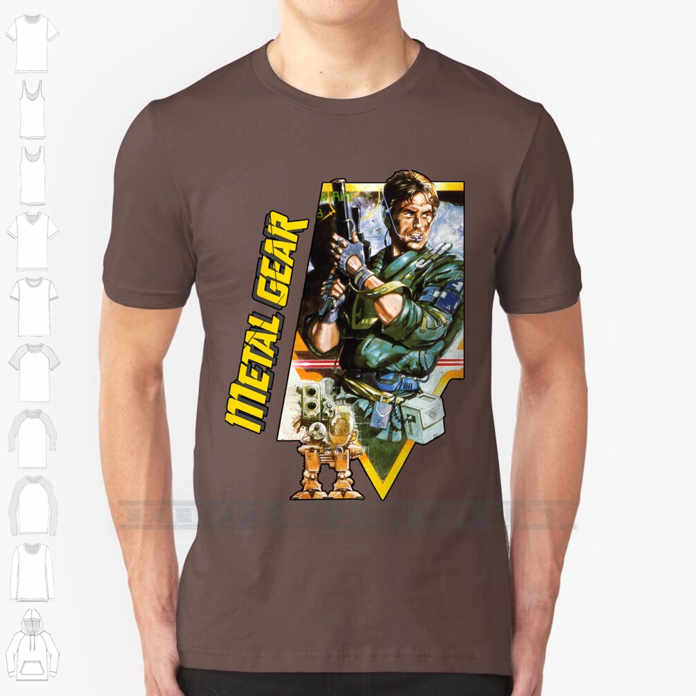 Retro Gaming Gamestop - Metal Gear 100% bawełna T-Shirt Gry
