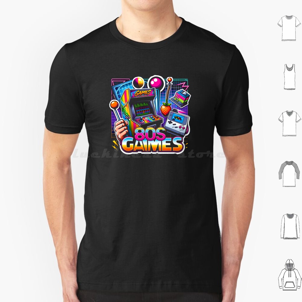 Retro Gaming Gamestop - Koszulka Vintage Games 6XL Bawełna Fajny