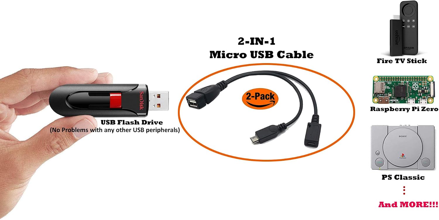 Adapter kabla zasilającego 2w1 – Retro Gaming Usb Stick recenzja i cena