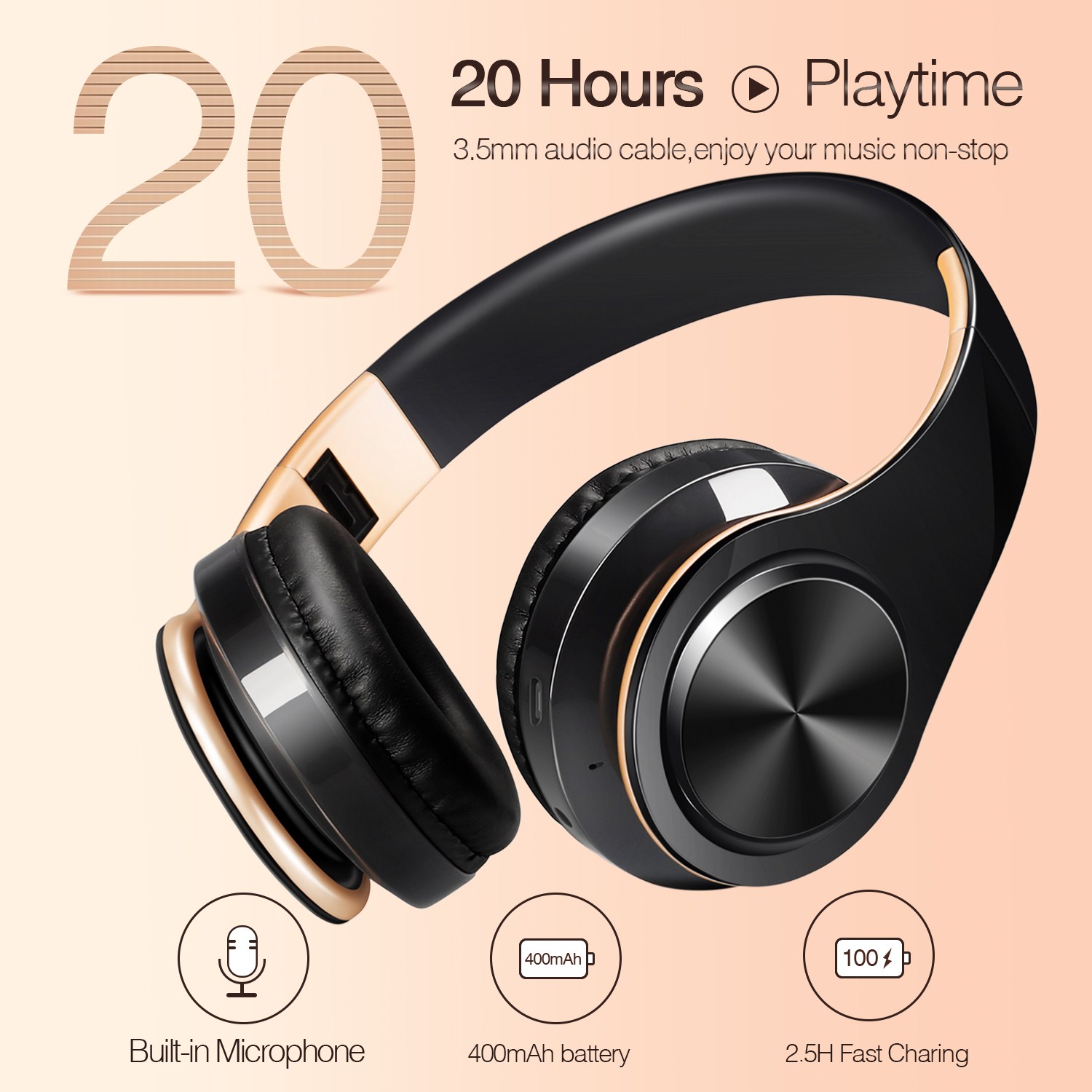 Męskie słuchawki bezprzewodowe – Retro Gaming Headset recenzja i cena