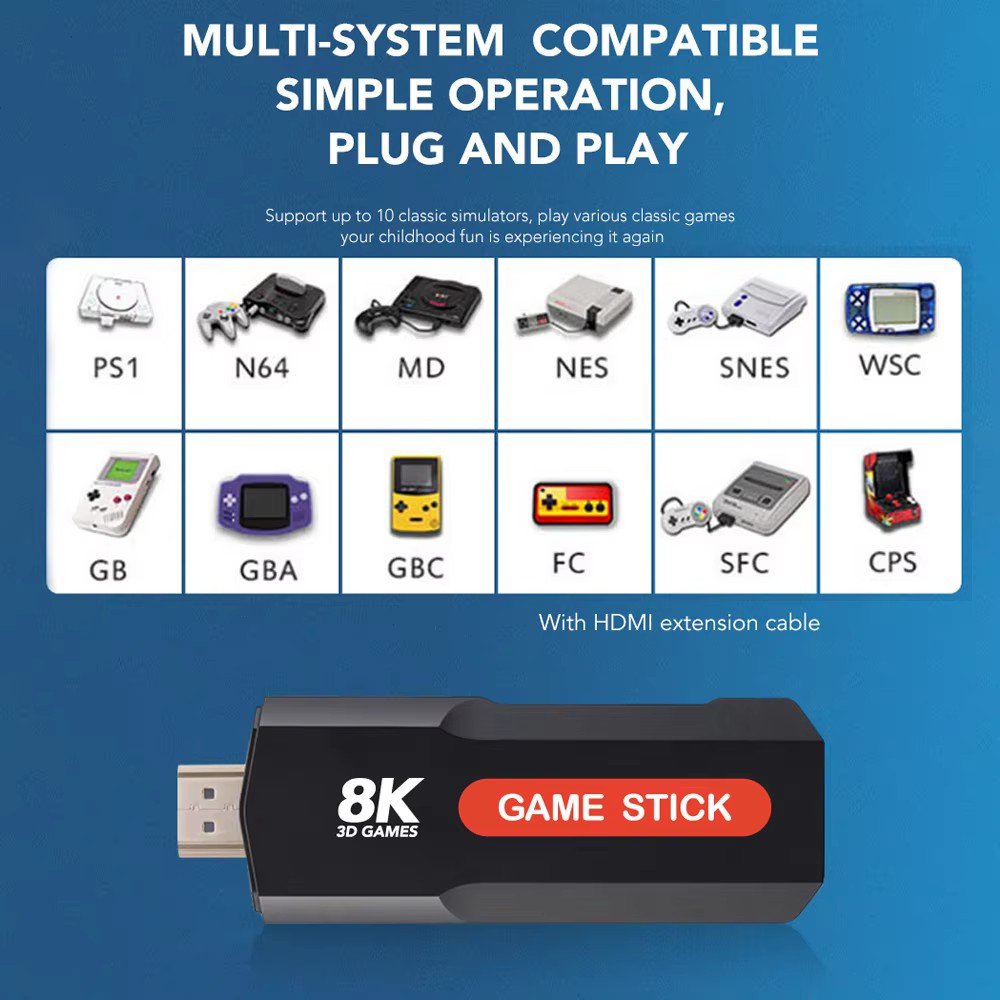 Konsola X2 Game Stick HD 4K 8K – Retro Gaming Os recenzja i cena
